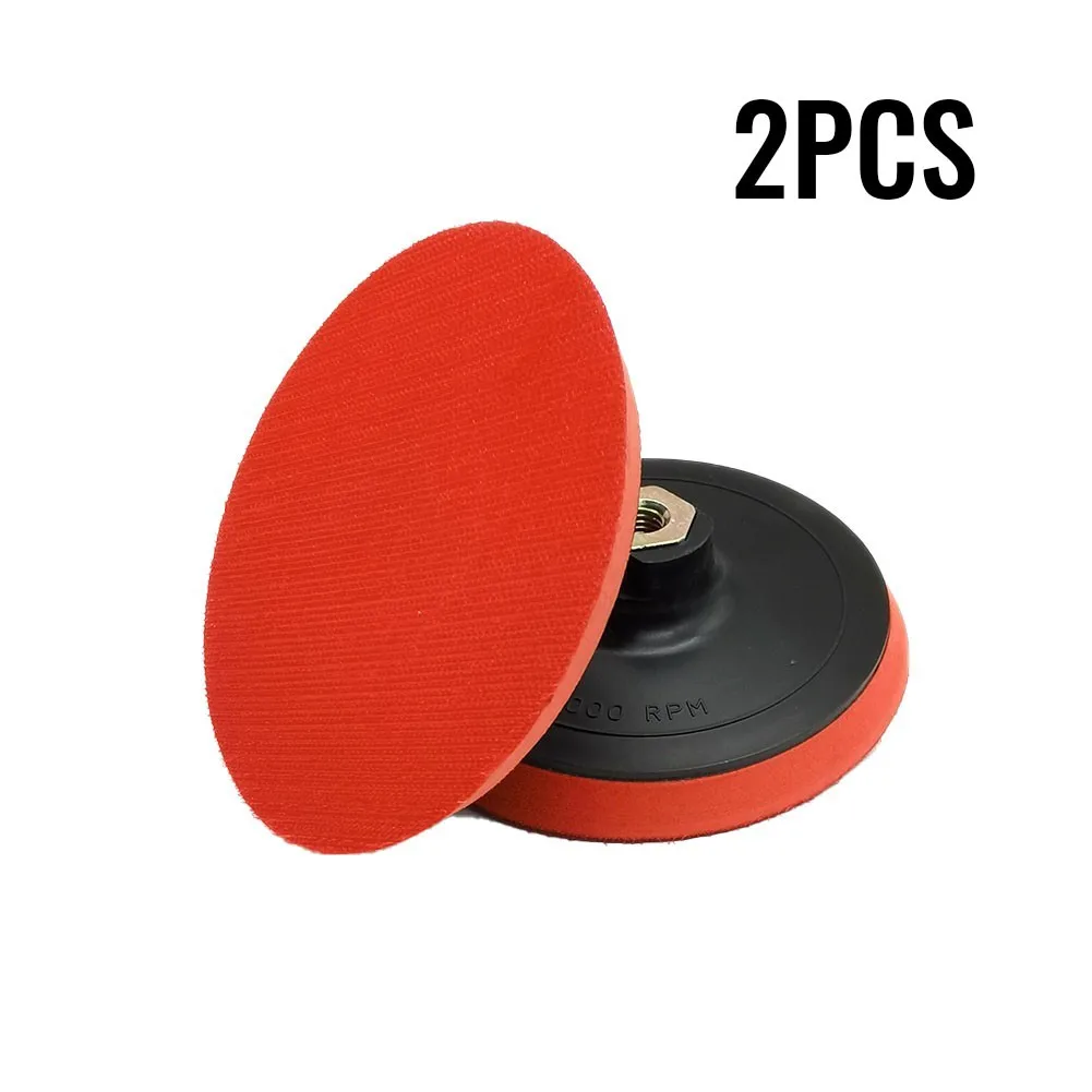 

2PC Hook & Loop 125mm Thread M14 Polished Plate For Angle Grinder Polisher Discs Maximum Speed: 12,200 Rpm