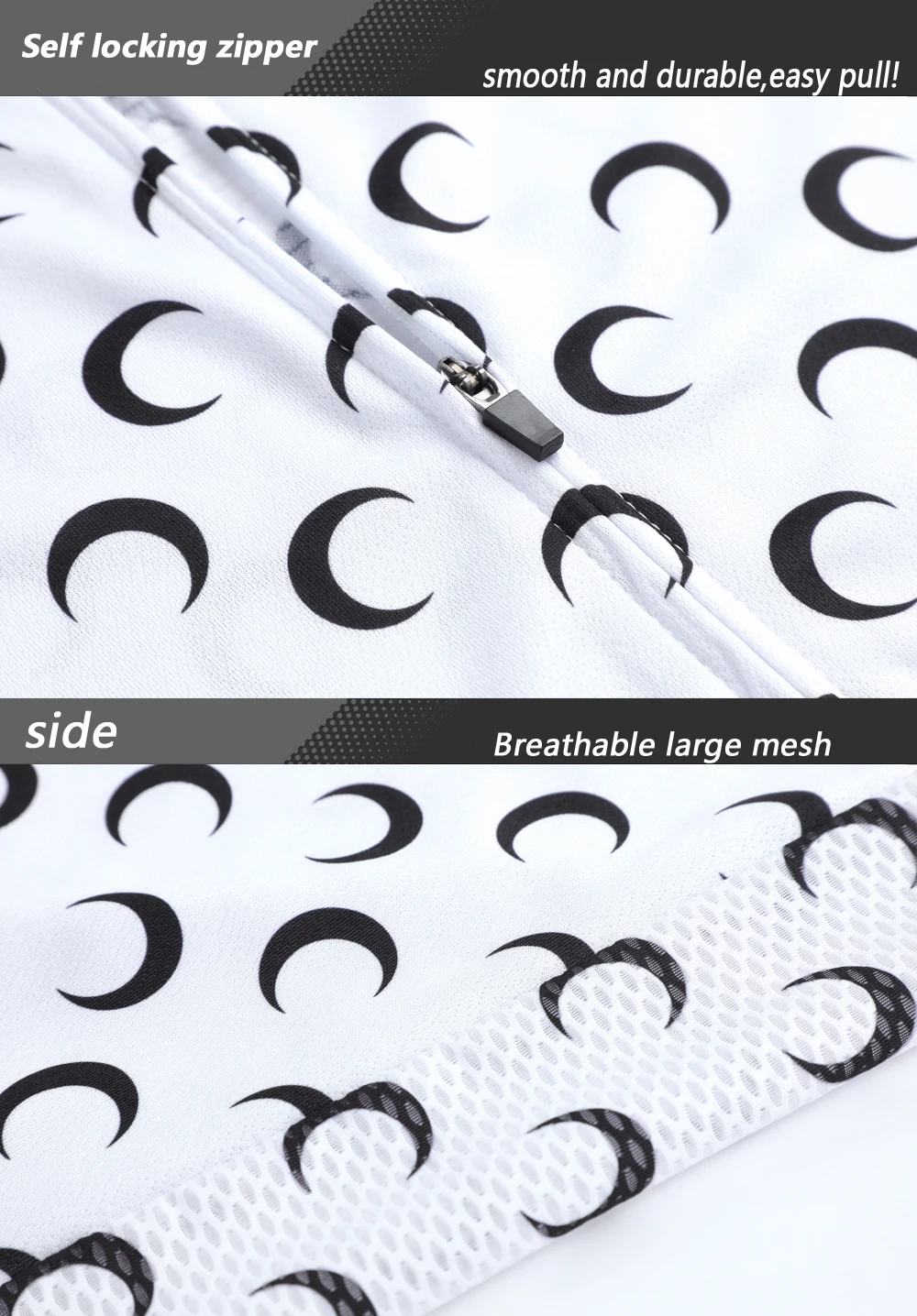 Новая летняя женская велосипедная футболка Moon кожаная цветная одежда белая