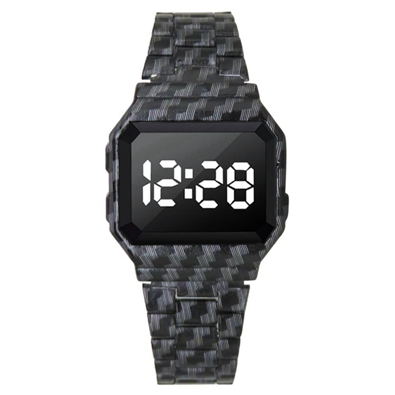 Часы мужские женские унисекс золотые серебряные черные винтажные светодиодные
