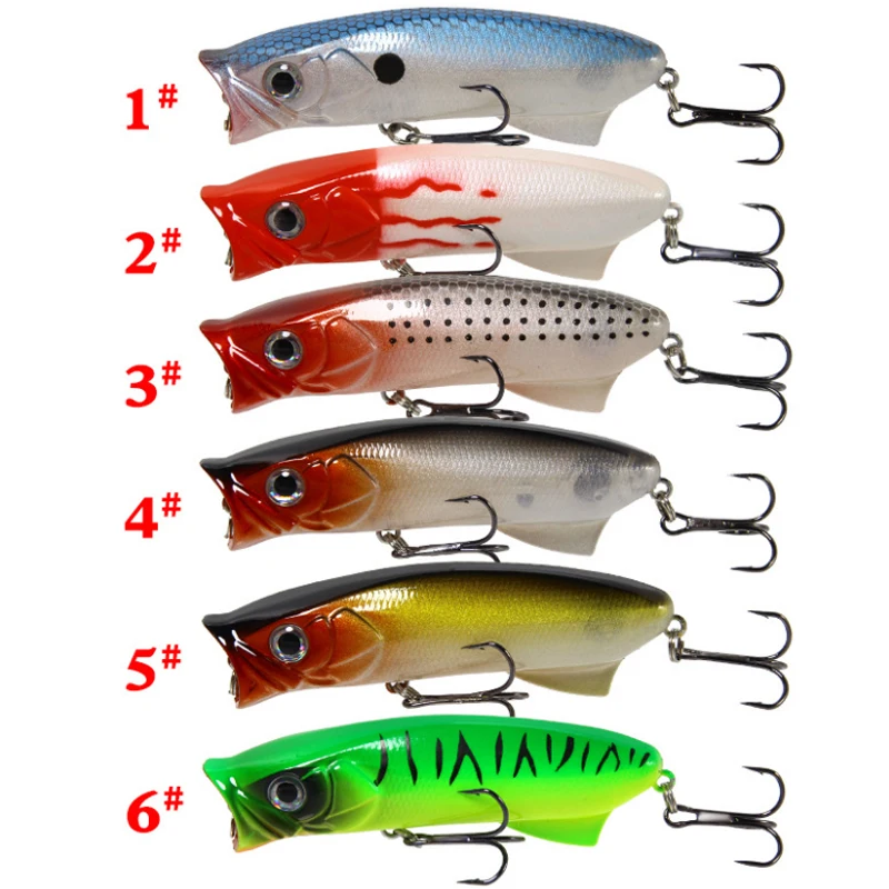 

1PCS 11.3g Popper Fishing Lures 2020 Artificial Fishing Hard Bait Sahte Yemler Ice Fish 8cm Plastic Jerkbait