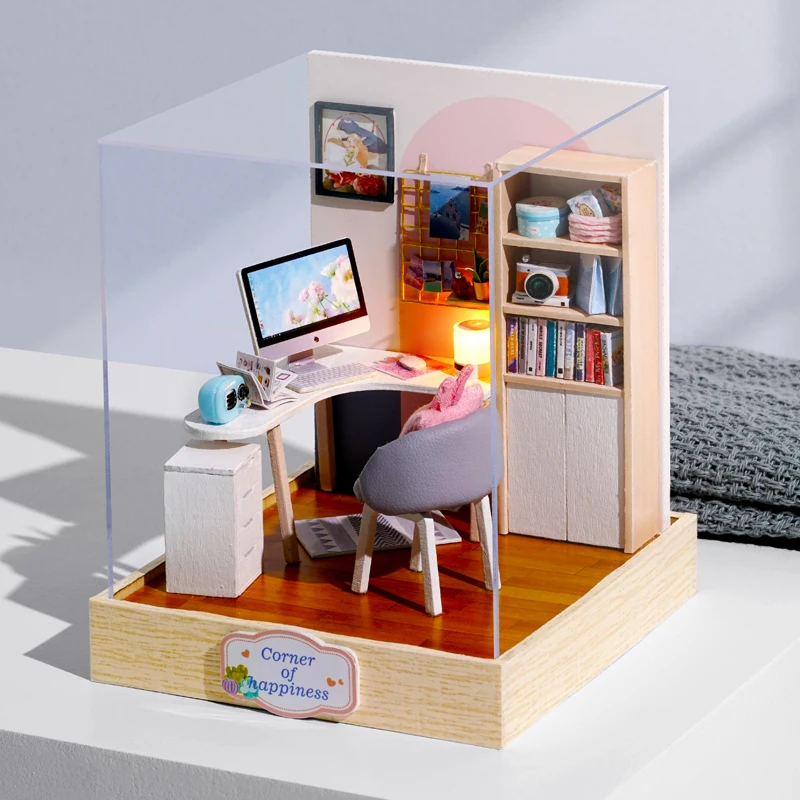 Миниатюрный Кукольный домик сделай сам модель кукольного домика 3D деревянная