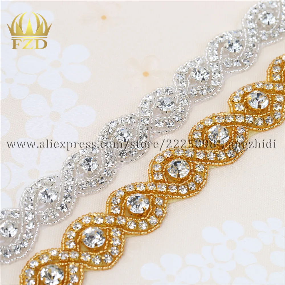 

Розничная продажа, 1 ярд, стразы с кристаллами горячей фиксации, аппликация, модное Пришивание бисером, украшение для свадебных платьев