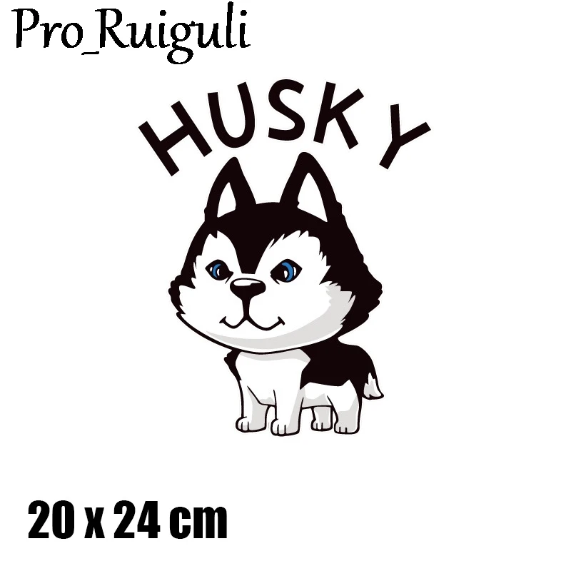 

Husky corgi Samoyed dog Iron-On Heat Transfers Cartoon Ironing Stickers Stripe On Clothes Iron On Patches For T-shirt