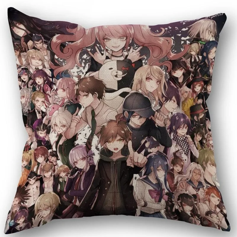 

Anime Boy and Girl Cushion Cover Cotton Linen Square Zipper Cushion Cover 45X45cm Wedding Home Bedroom Decoration Cushion Cover.