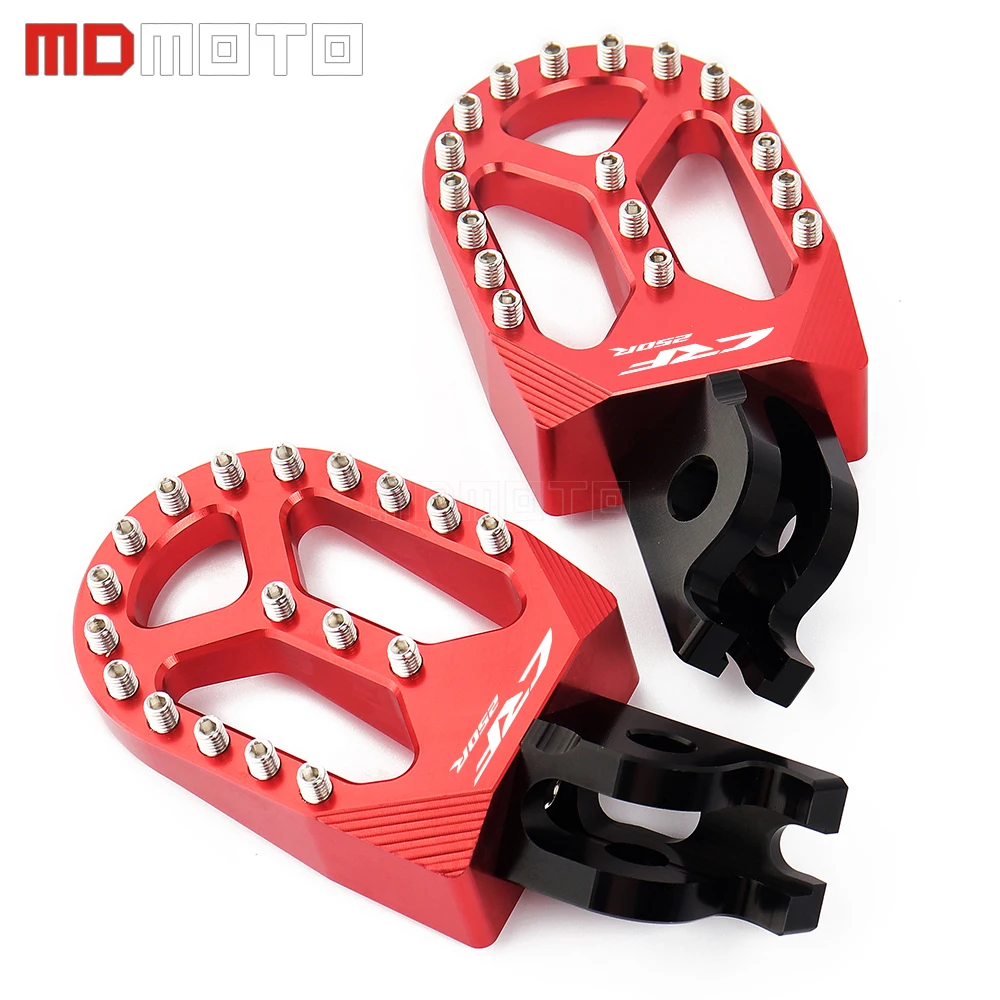 

MDMOTO Motorcycle CNC Footrest Footpeg Foot Pegs For Honda CRF250R CRF 250 R CRF 250R CRF250 R 2004 - 2018 2019 2020 Accessories