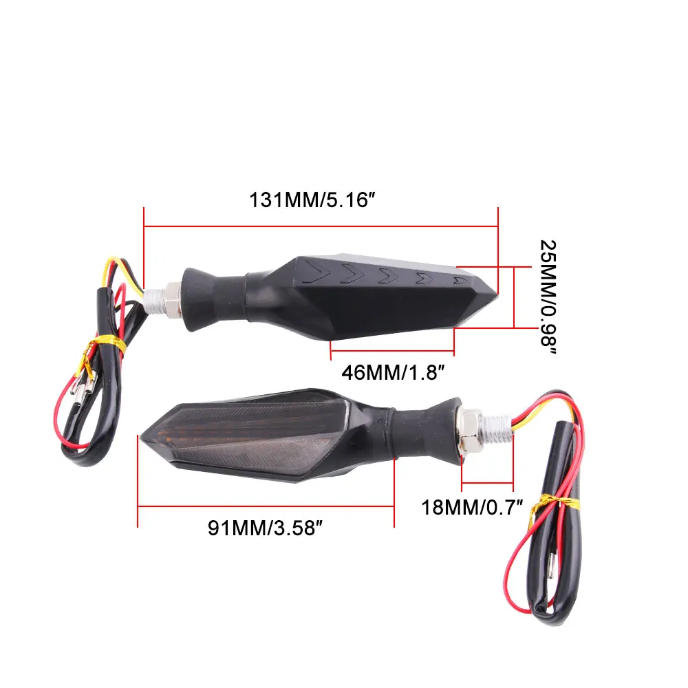 Черный Задний светодиодный светильник для мотоцикла желтый + синий с