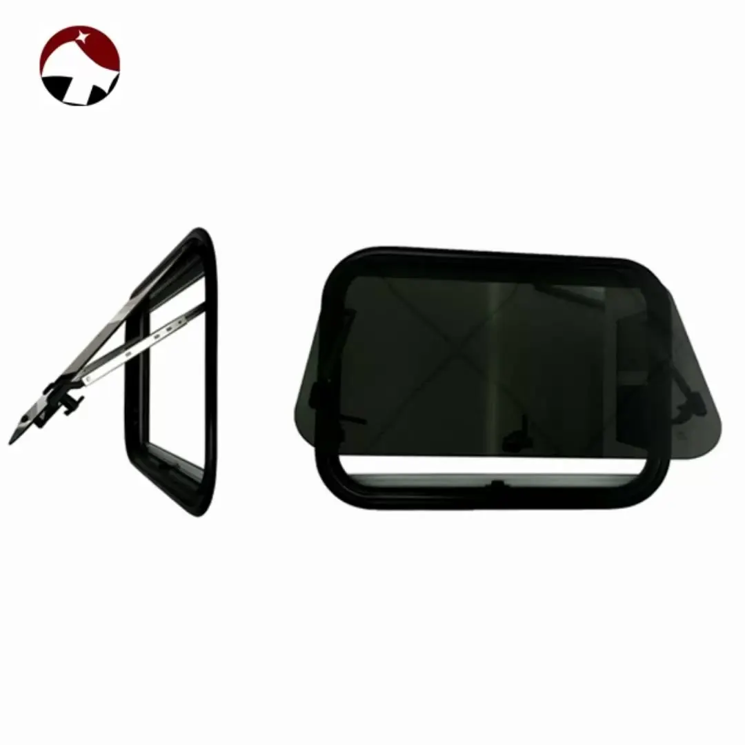 

Customized aluminum alloy frame tempered glass Extrapolation window for RV car