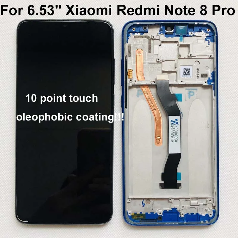 Оригинальный новый для 6 53 &quotXiaomi Redmi Note 8 Pro ЖК дисплей + сенсорный экран дигитайзер
