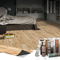 Wood Grain Floor Sticker DIY Self-adhesive Vinyl Floor Waterproof Wall Stickers For Kitchen Living Room Bathroom Home Decoration