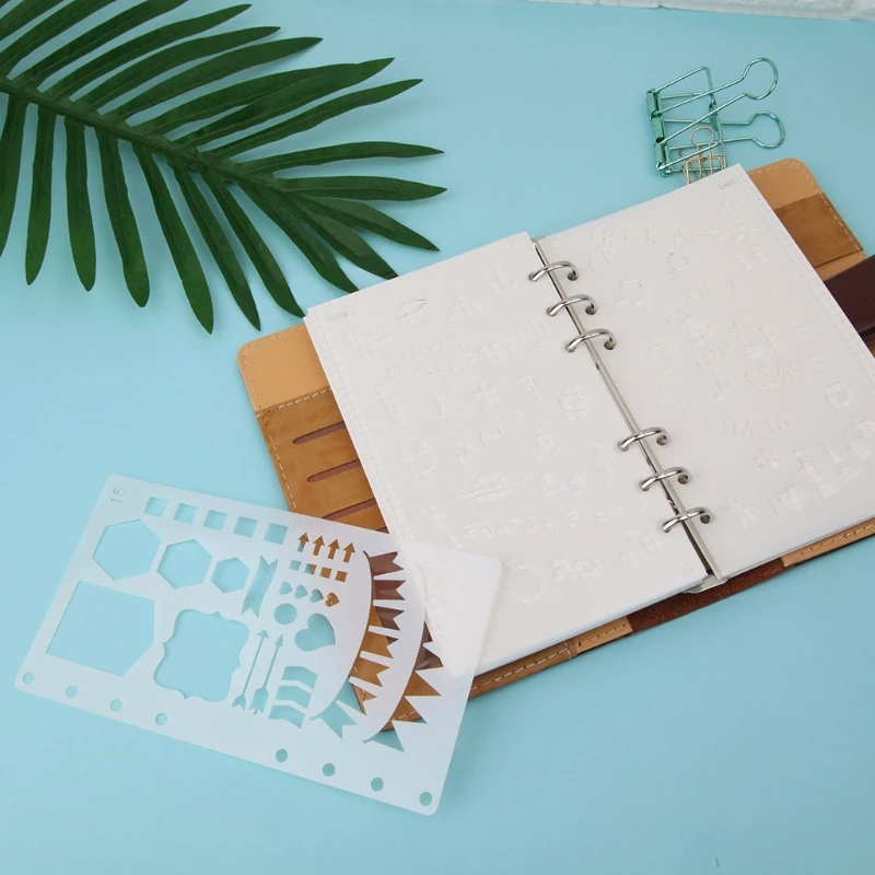 Трафарет в виде ежедневника пластиковый планер сделай сам ручная работа шаблон