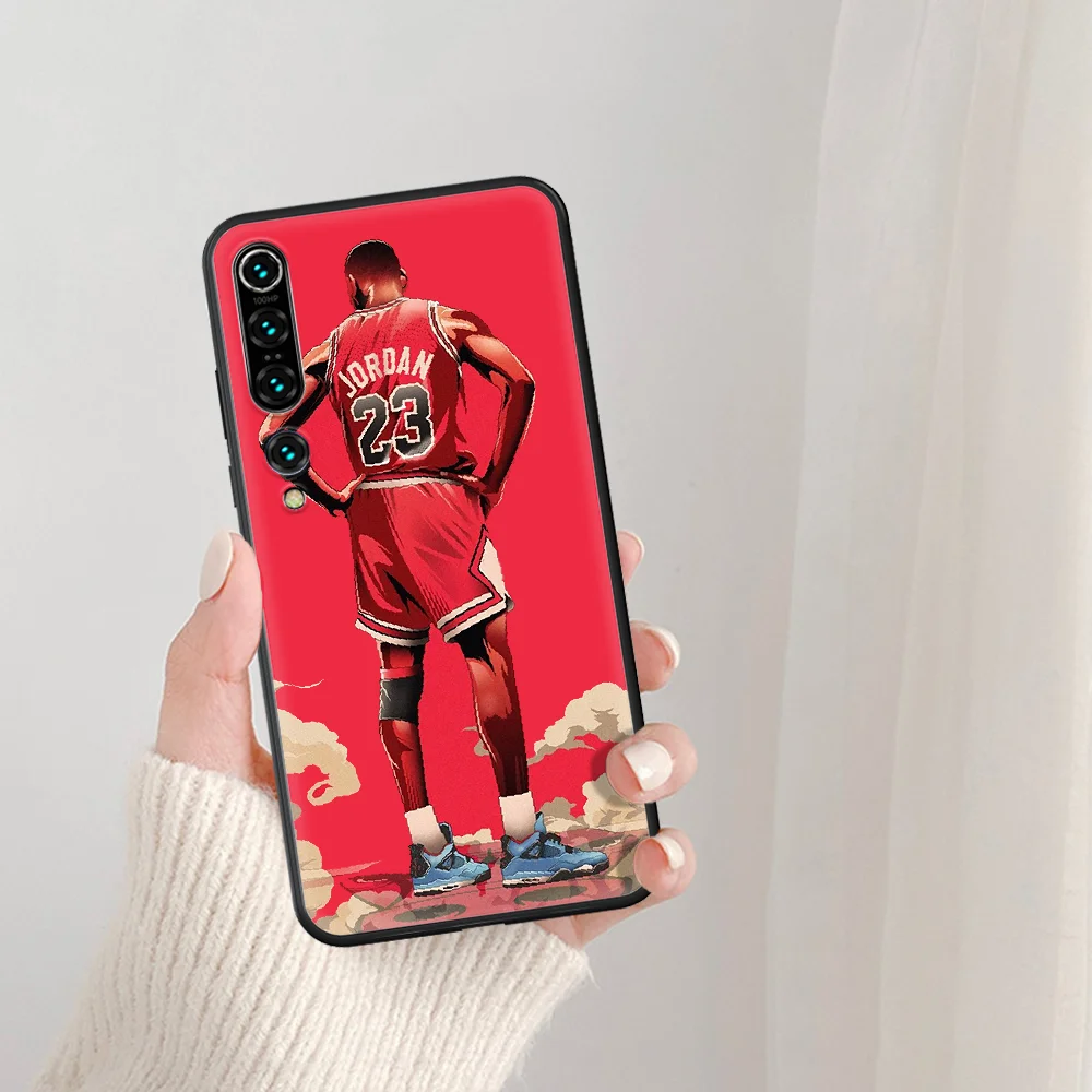 

Michael Jordan Phone Case For Xiaomi Mi Note 10 A3 9 MAX 3 A2 8 9 Lite Pro Ultra black Back Painting Bumper 3D Waterproof