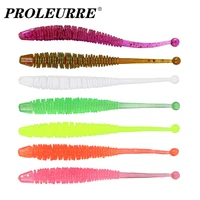 10pcslot shrimp smell jigs wobblers fishing lures 6cm 0 6g worm soft baits with salt silicone artificial bait bass pesca tackle