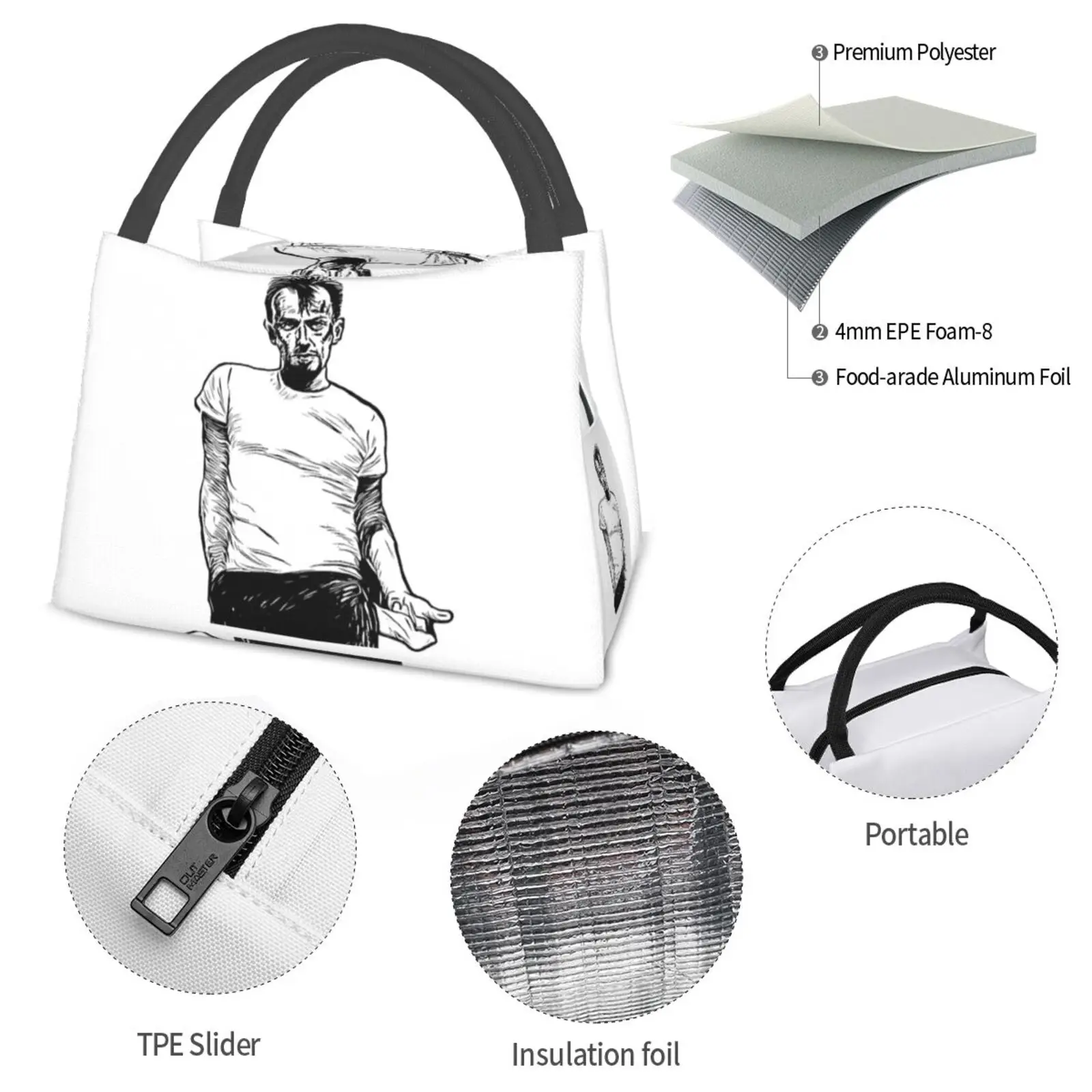 Портативная изоляционная сумка Bagwell Побег в тюрьме багвелл Теодор Тедди Роберт