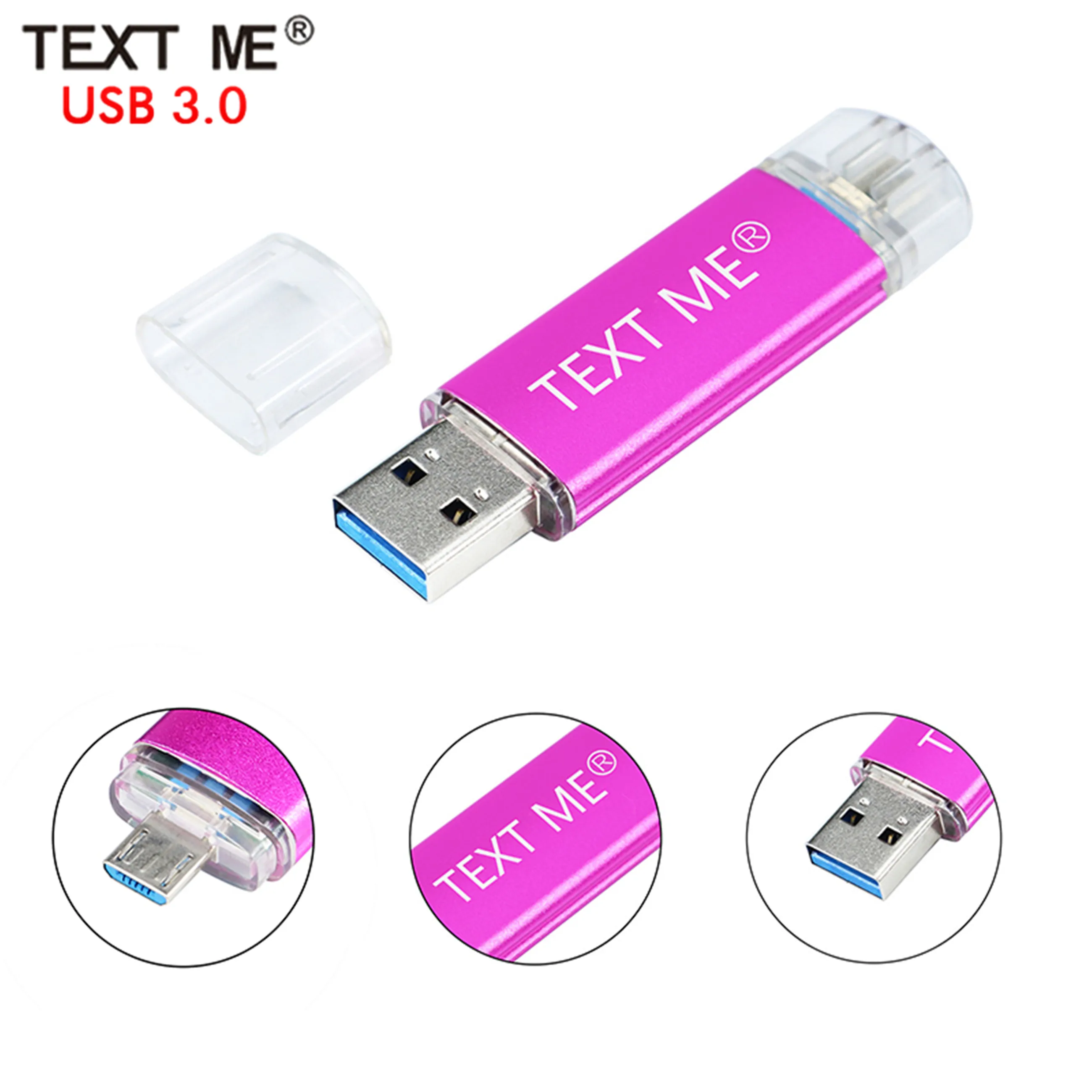 Флэш-накопитель TEXT ME OTG USB 3 0 64 ГБ карта памяти 8 4 Гб для телефона флэш-накопитель 16