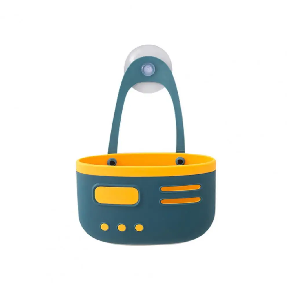 

Kitchen Faucet Drain Basket Hanging Moisture-proof Plastic Suction Cup Sink Basket Sponge Dish Cloth Storage Basket