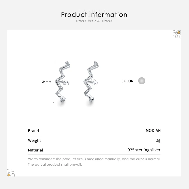 Серьги-гвоздики женские из серебра 925 пробы с прозрачным фианитом - купить по