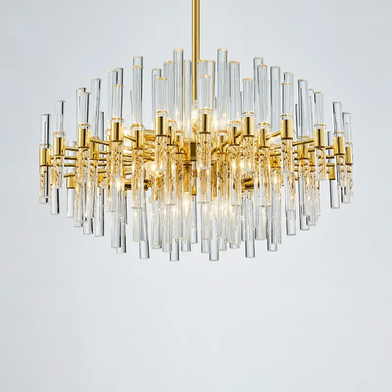 Современный роскошный Медь хрустальная люстра творческий Спальня Гостиная