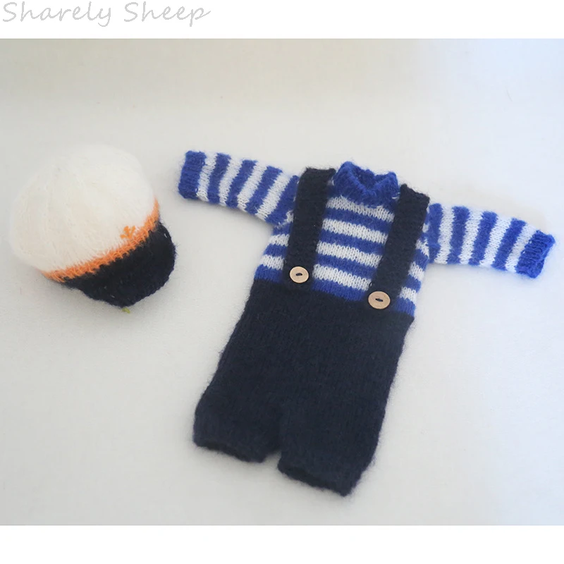 Новорожденный Подставки для фотографий комбинезоны подгузники для новорожденных, маленьких мальчиков и девочек с принтом, теплая шапка + к... от AliExpress RU&CIS NEW