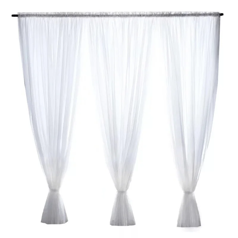 Белые тюлевые занавески для окна Гостиная Спальня в Кухня готовой обработки