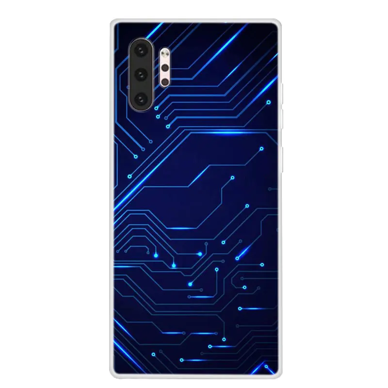 Для Galaxy Note 10 чехол samsung силиконовый ТПУ Мягкая задняя крышка для телефона Plus Note10