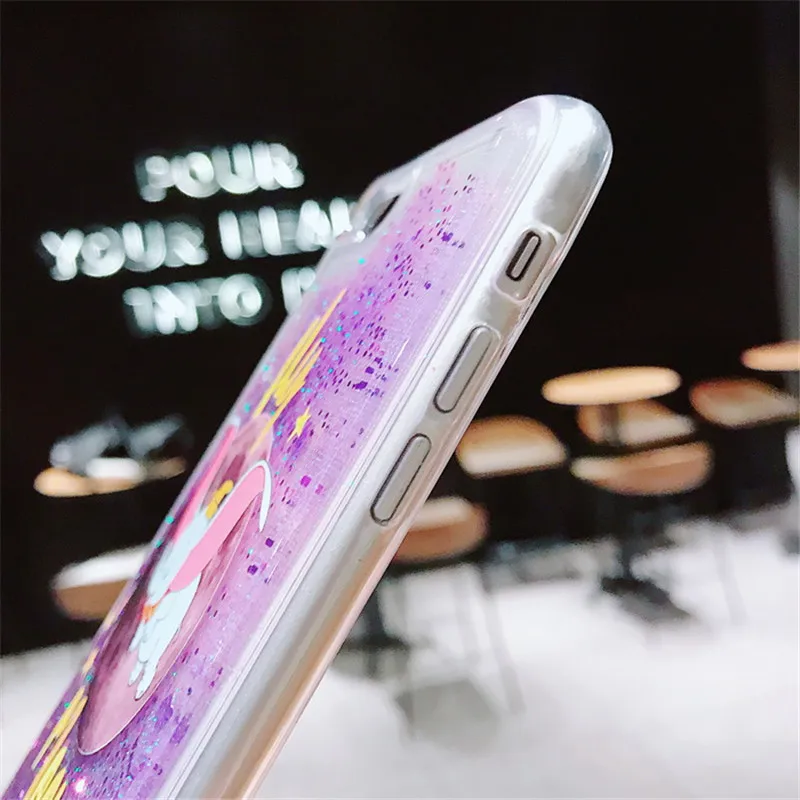 Для huawei Honor 8A чехол для Y6 2019 Блестящий жидкий зыбучий песок фиолетовый слон с