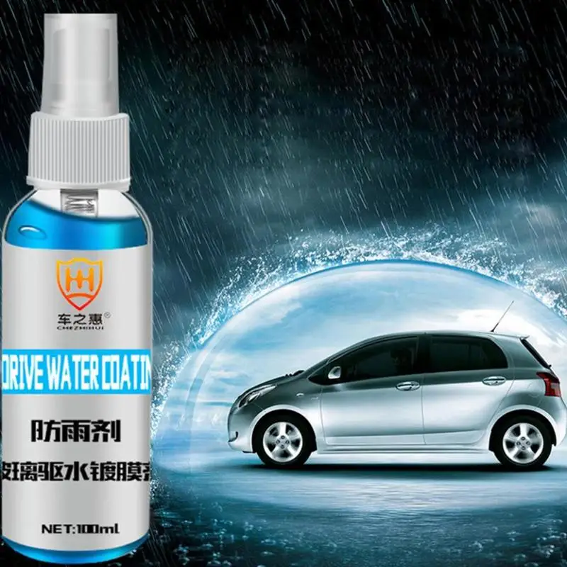 

100ML Car Care Window Water Repellent Anti-rain Hydrophobic Coating Front Windshield Windscreen Mirror Glass Protective Spray