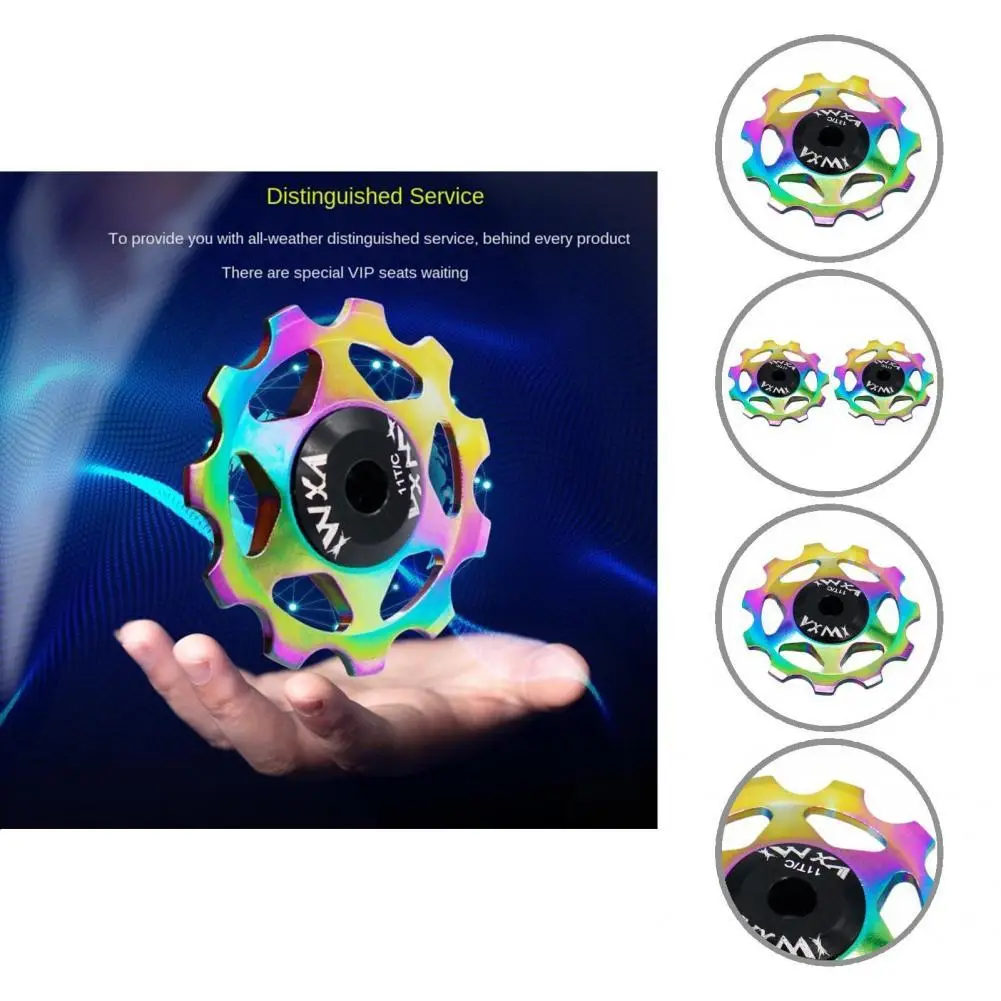 

Jockey-Wheel Practical Colorful Ultralight Bicycle Rear Derailleur Pulley for MTB Bearing Jockey-Wheel Bearing-Jockey