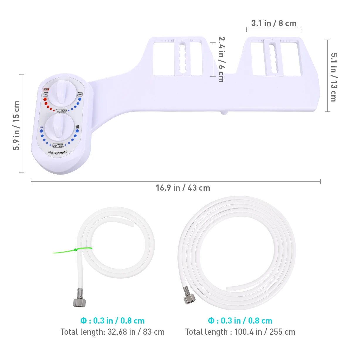 Умная крышка унитаза для биде с горячей и холодной водой пистолет-распылитель