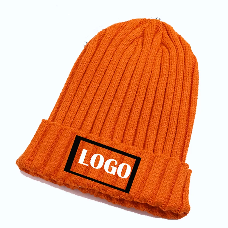 

High Quality Winter Logo Printing Solid Color Cheap Beanies Knit Beanie Hat For Men Women Gorras