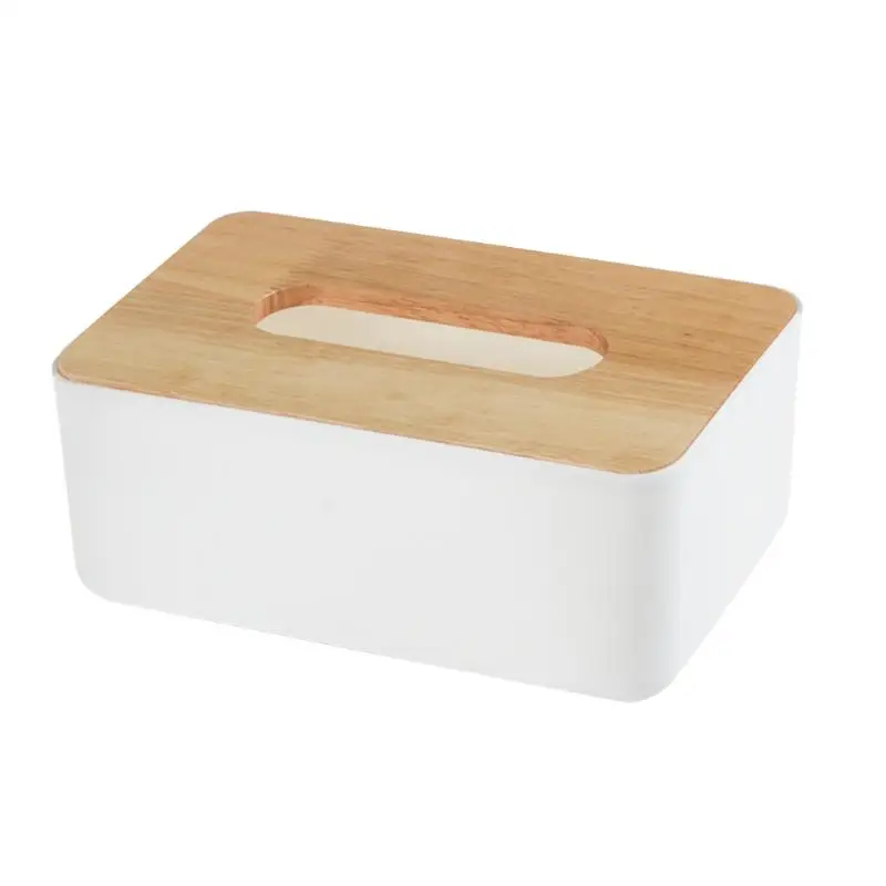

AAAK -Wooden Tissue Box European Style Home Tissue Container Towel Napkin Tissue Holder Case for Office Home Decoration