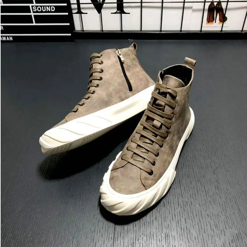 Мужская удобная повседневная обувь в стиле хип-хоп черного цвета Новинка Модная