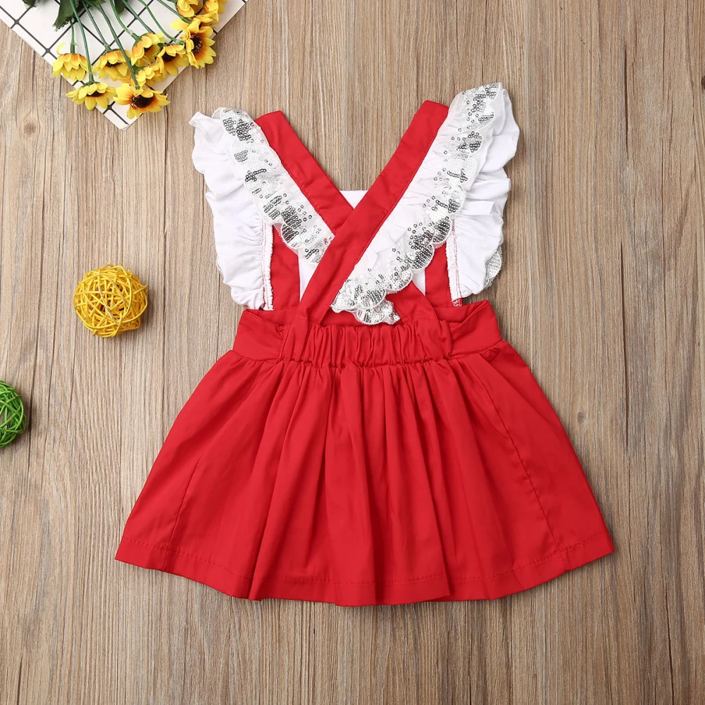 PUDCOCO/новейшее рождественское Эксклюзивное платье принцессы с рюшами и пайетками