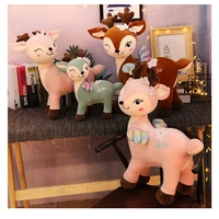 cute christmas deer plush stuffed animal big doll animals toys soft cartoon dolls kids girl gifts