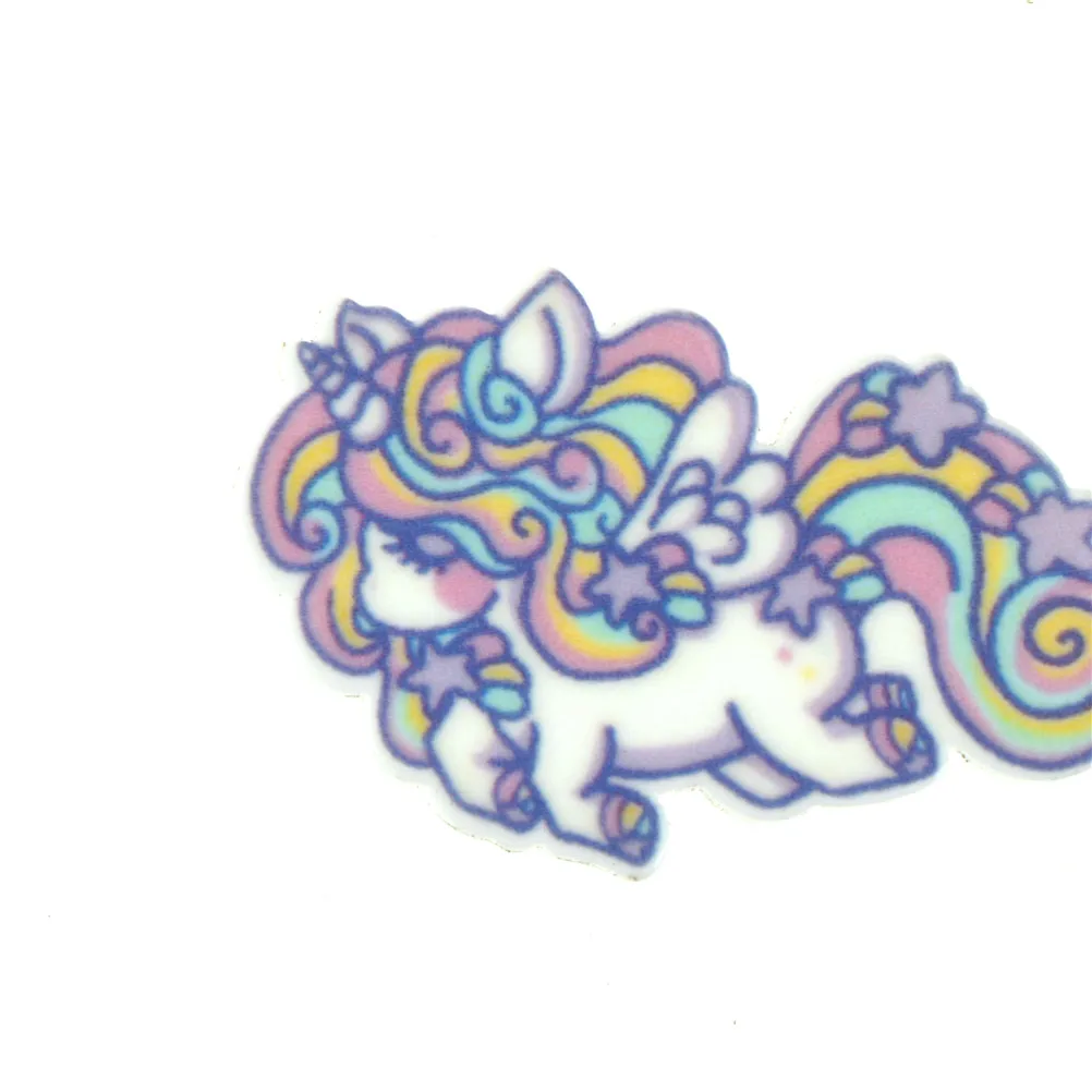 

5Pcs 3.6x2.5cm Cute Cartoon Resin Unicorn Horse Flatback Kawaii Wing Cabochon DIY Craft For Home Decoration Scrapbooking