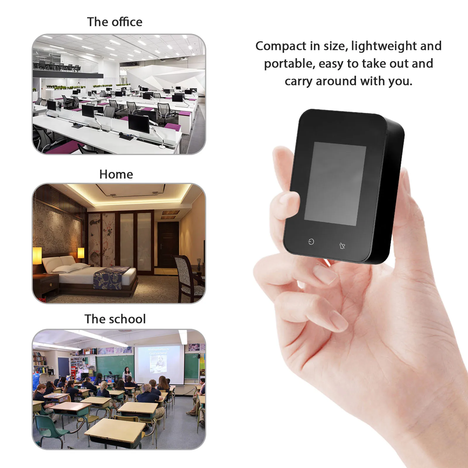 

Breathalyzer Air Quality Detector CO2 Tester with Carbon Dioxide Temperature Humidity CO2 Meter gas leak sensor co2 sensor