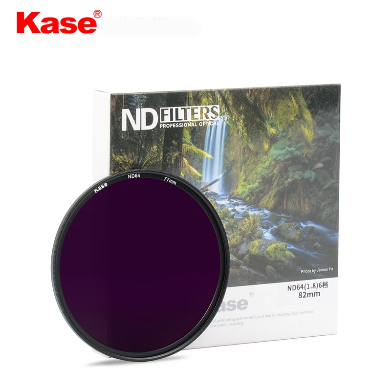 

Kase 52/58/62/67/72/77/82 мм ND16 ND64 ND1000 ND2000 Круговой Фильтр нейтральной плотности ND фильтр