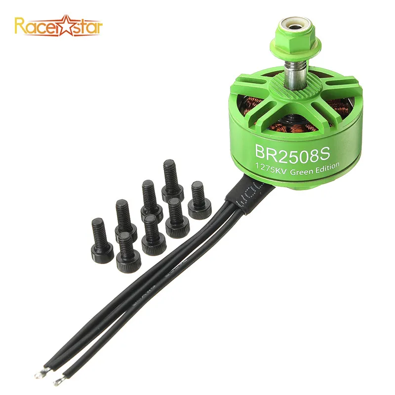 Бесщеточный двигатель Racerstar 2508 BR2508S Green Edition 1275KV 1772KV 2522KV для FPV Racing Drone