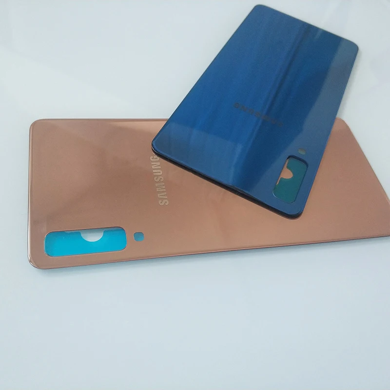 Samsung Galaxy A7 2018 Задняя крышка батареи A750 стекло Дверь Корпус Крышка Замена для A750F