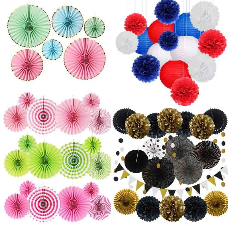 6 шт. Сделай Сам бумага для рукоделия бумажные вентиляторы розетки фото фон