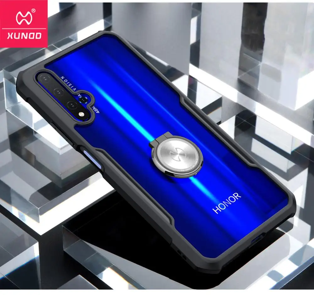 Xundd Роскошный прозрачный чехол для huawei Honor 20, чехол с подушками безопасности, противоударный чехол на заднюю панель для huawei Honor 20 Pro Funda, бизнес-хит