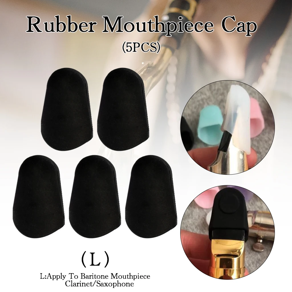 LOMMI 5 шт. резиновый металлический мундштук колпачок для баритона саксофона