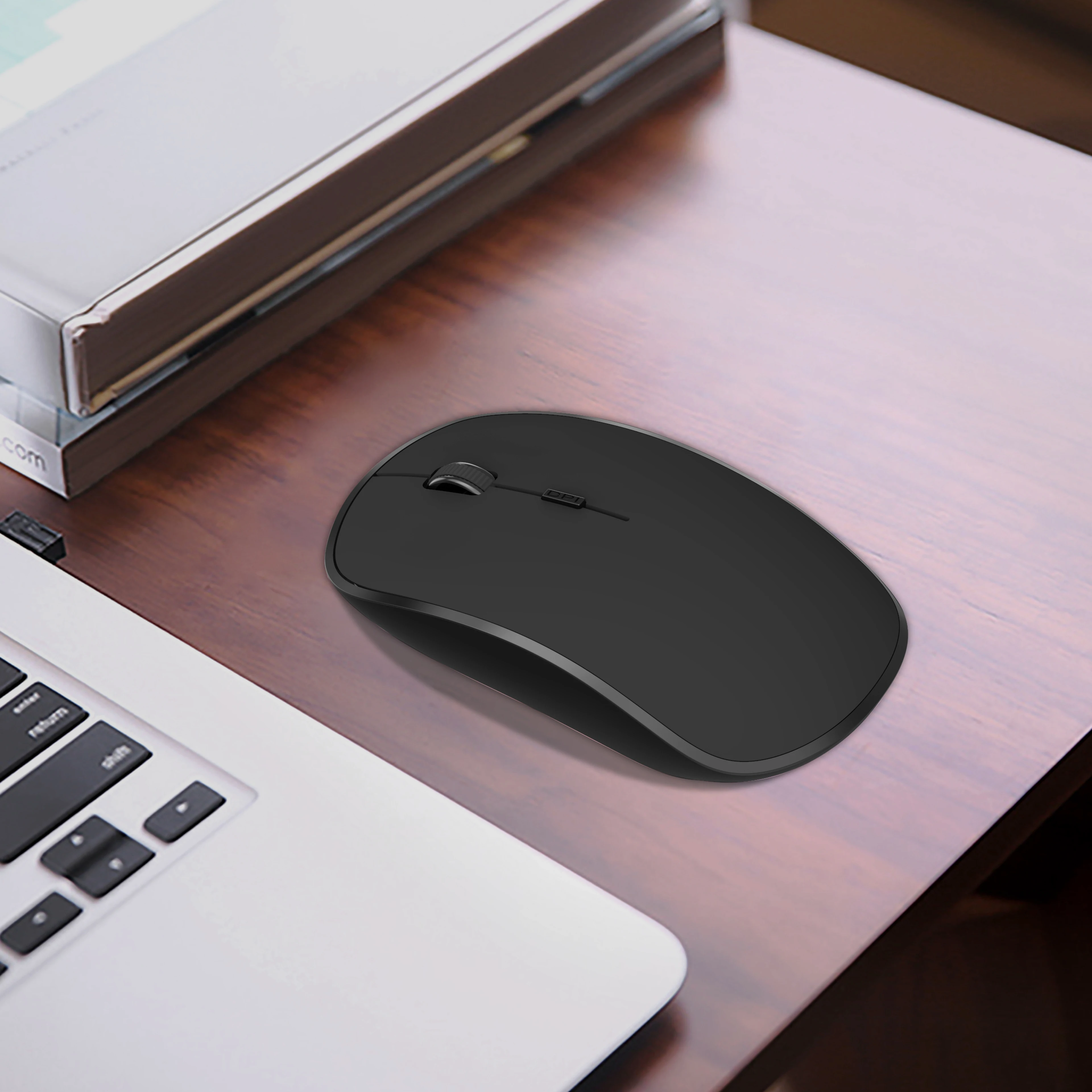 

JOYACCESS Rechargeable Mouse Wireless Silent 4 Buttons Computer Mouse 2400DPI PC Mause for Laptop Computer Desktop PC Mute Mice