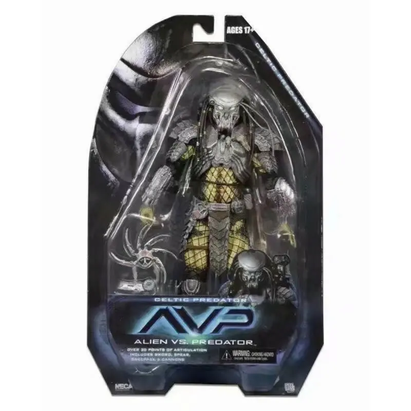 Фигурка NECA Новинка Хищник AVP железная кровь 14th Wave/14th Generation кошка лицо кельтский
