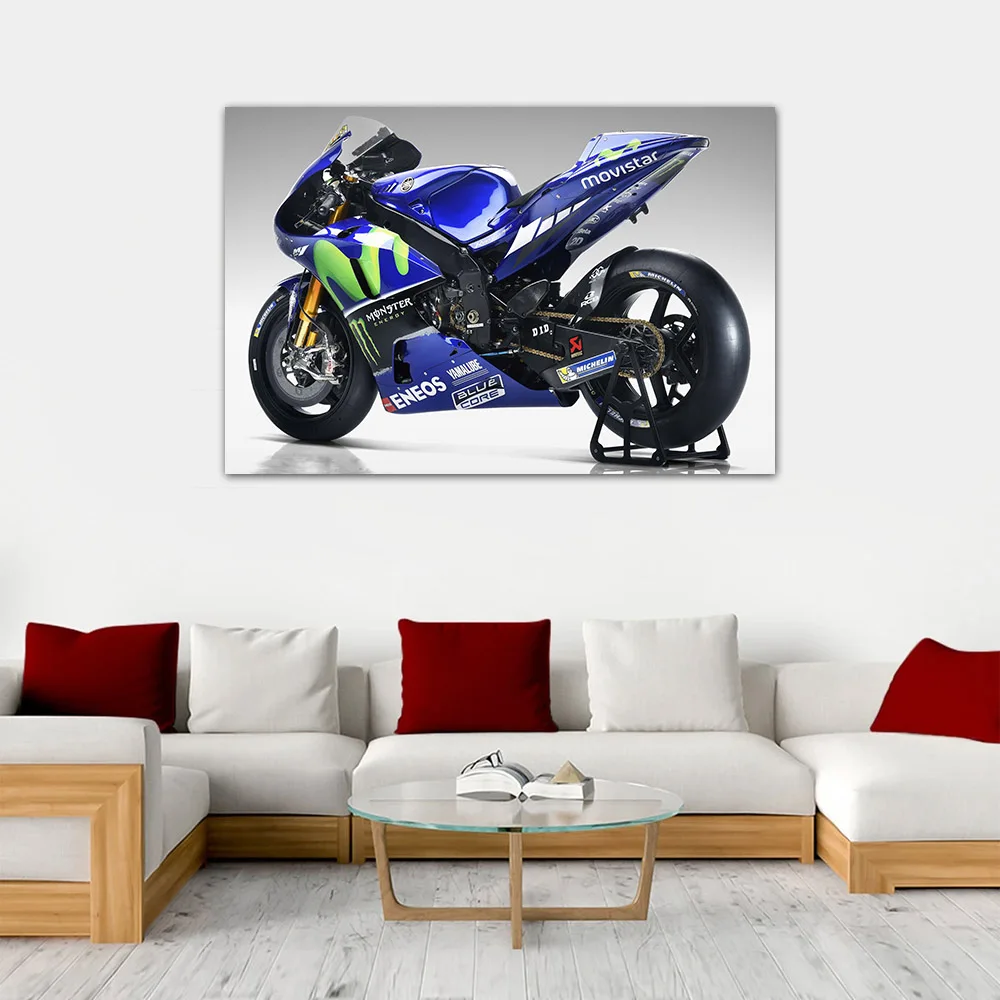 Yamaha YZR M1 мотоциклетный постер печать на холсте настенная живопись картина для