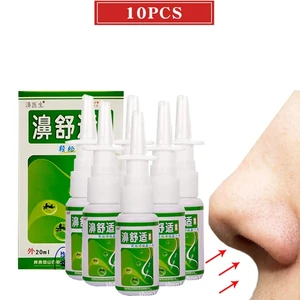 10PCS Chinese Medicines Rhinitis Nose Spray Nasal Care Chronic Rhinitis Treatment Sinusitis Nasal Dr