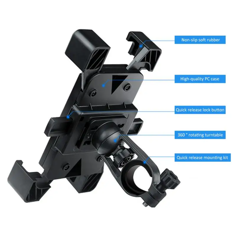 

Bicicleta Phone GPS Navigation Holder Motorcycle Bicycle Ring Folding Mobile Phone Handlebar Bracket Holder Bike Accessories