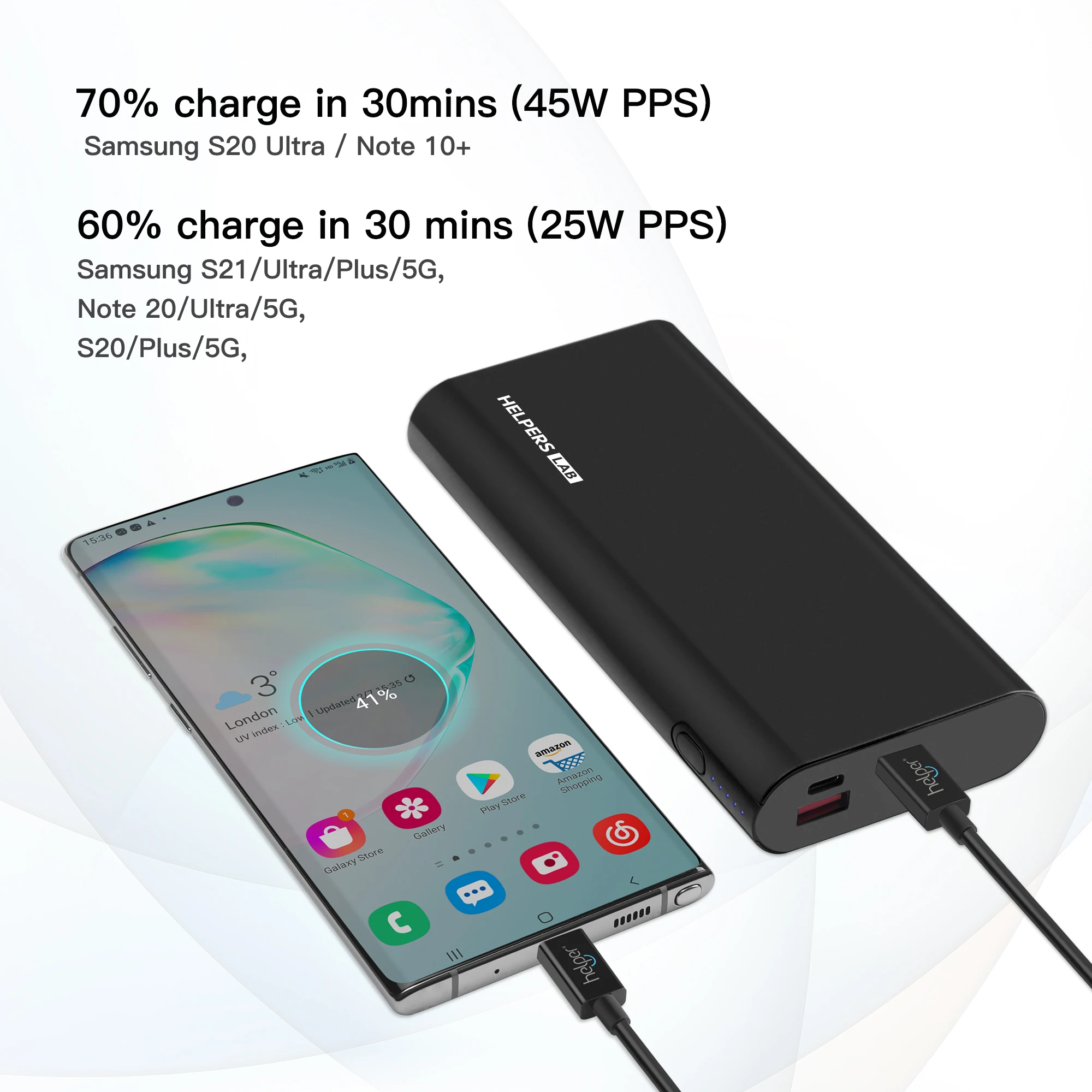 Внешний аккумулятор 130 Вт USB C PD с 3 портами 20 в 100 А а 45 65 для XPS Macbook 15 дюймов 16 и