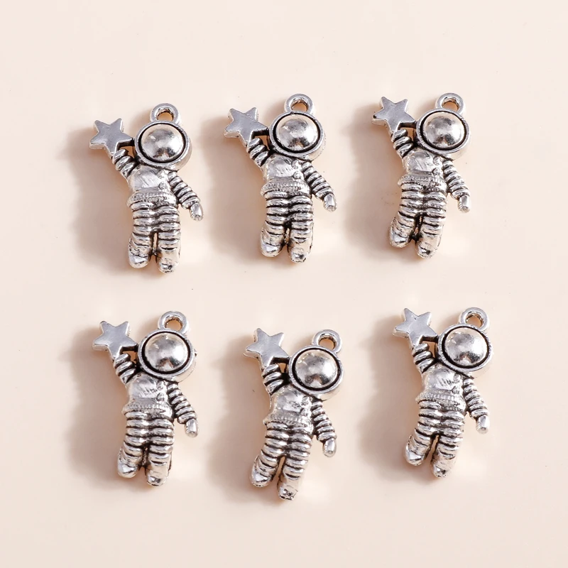 

15pcs 12*20mm Fashion Alloy Astronaut Star Charms Fit Necklaces Pendants Bracelets Handmade DIY Jewelry Making Accessories