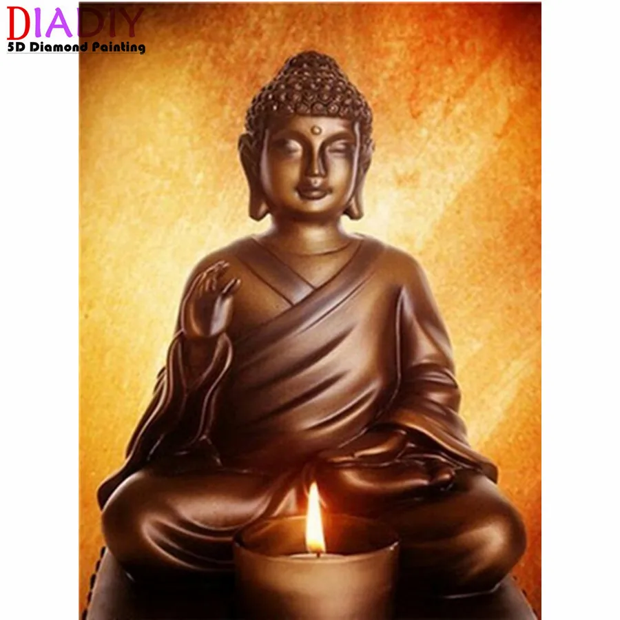 

5D Diamond Painting Buddha Picture Of Rhinestones Diamond Embroidery Religion Picture Of Rhinestones Diamond Mosaic