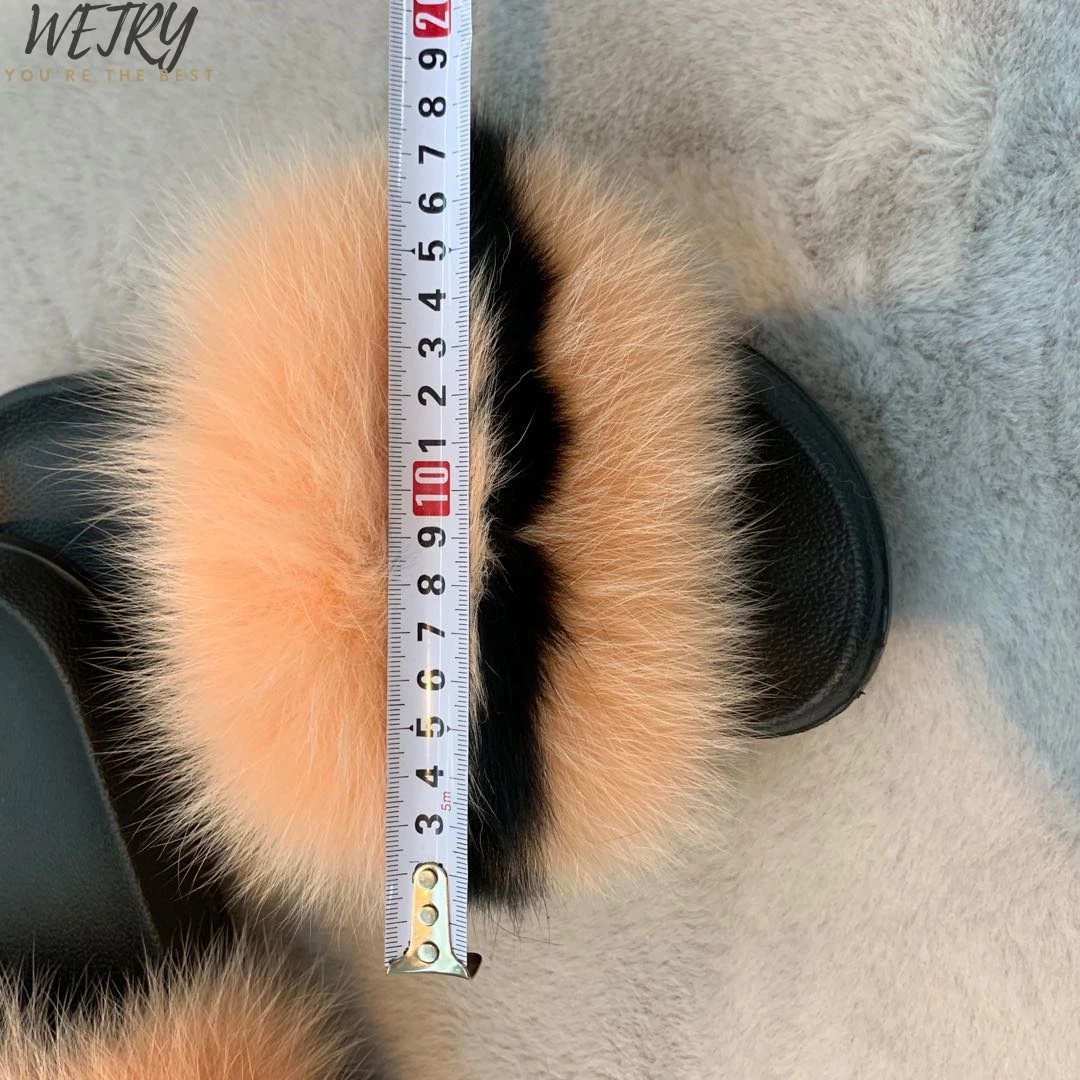 2020 брендовые роскошные меховые тапочки женские шлепанцы с натуральным лисьим